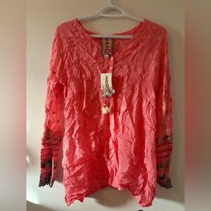 NWT Johnny Was Simple All Over Tunic XS